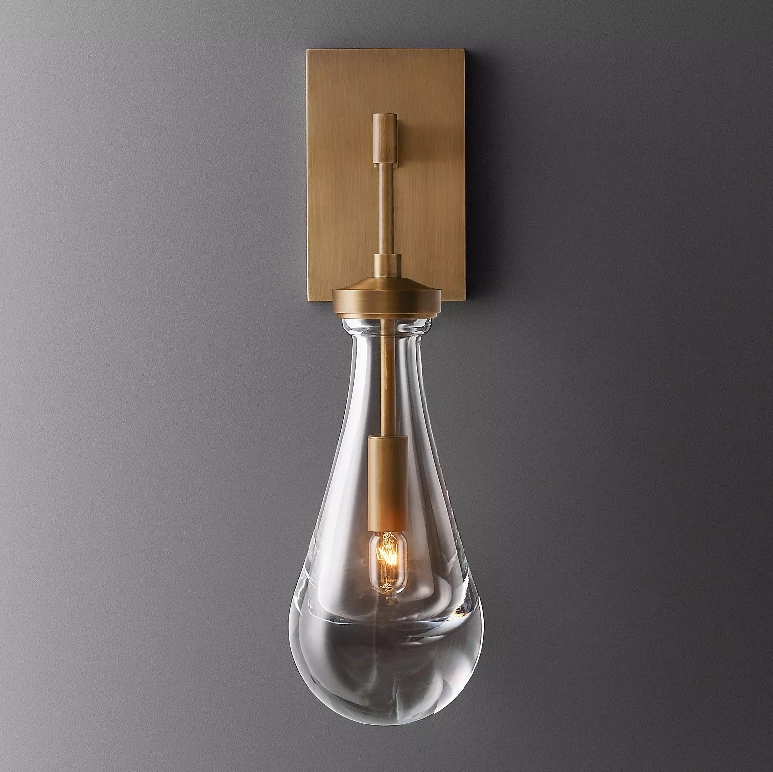 Rain Crystal Modern Wall Sconce (Rod)