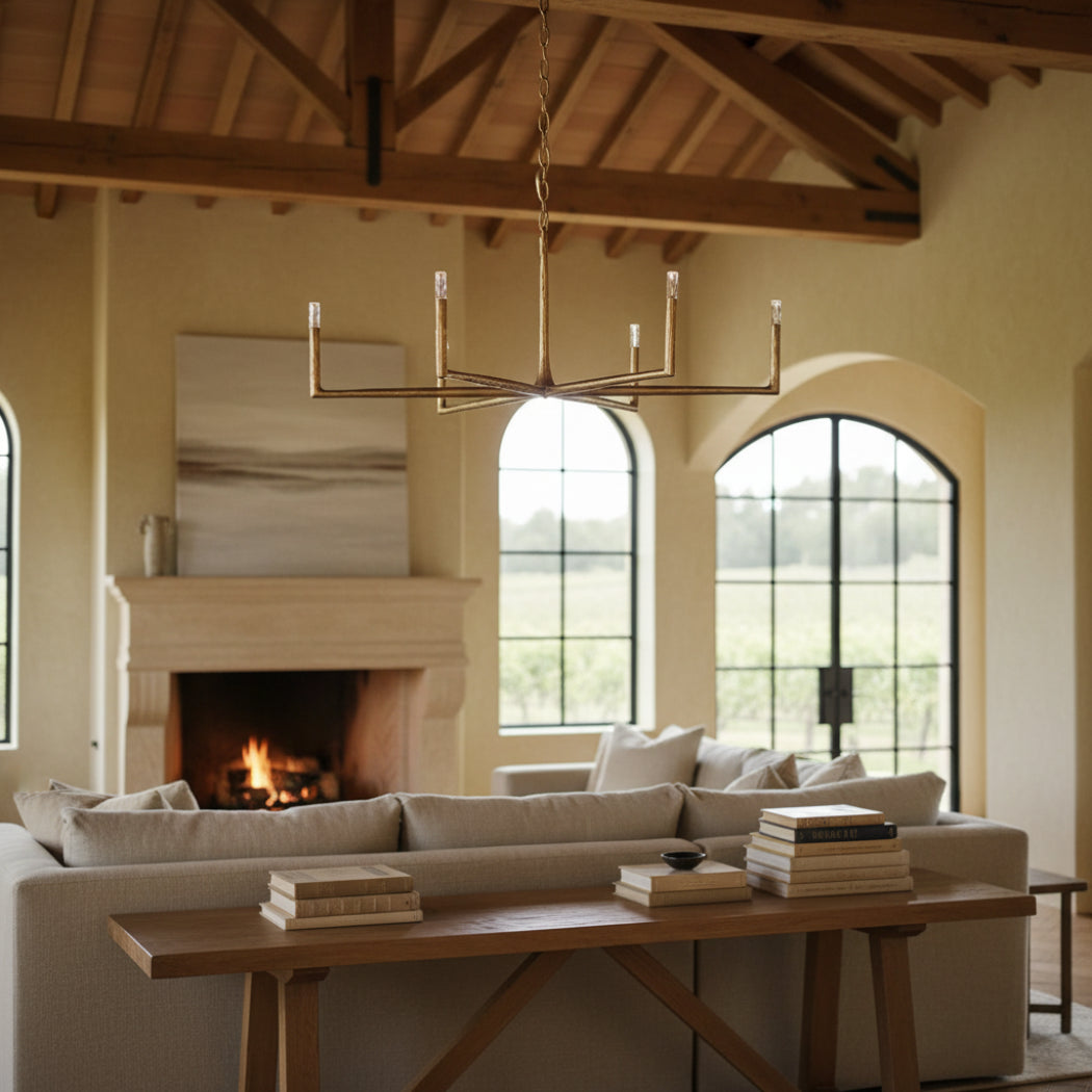 Thaddeus Round Chandelier 60'', For Living Room