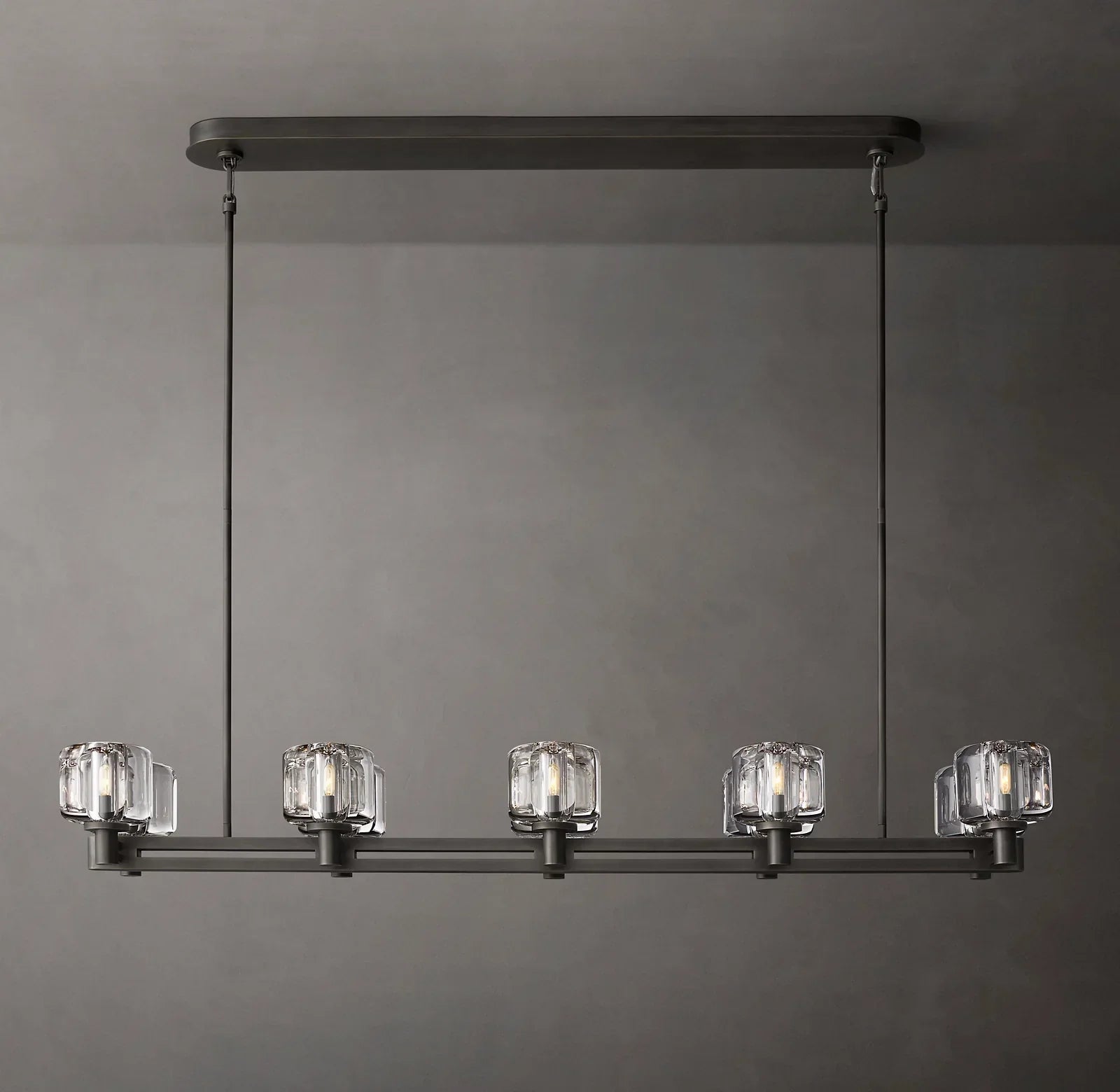 Demaret Modern Double Linear Chandelier 54"