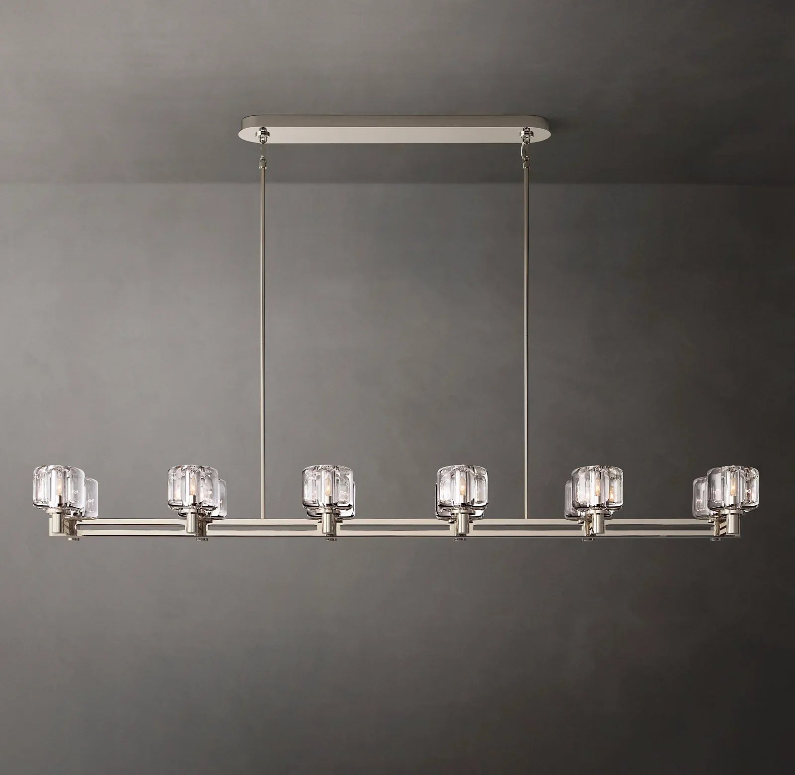 Demaret Modern Double Linear Chandelier 72"