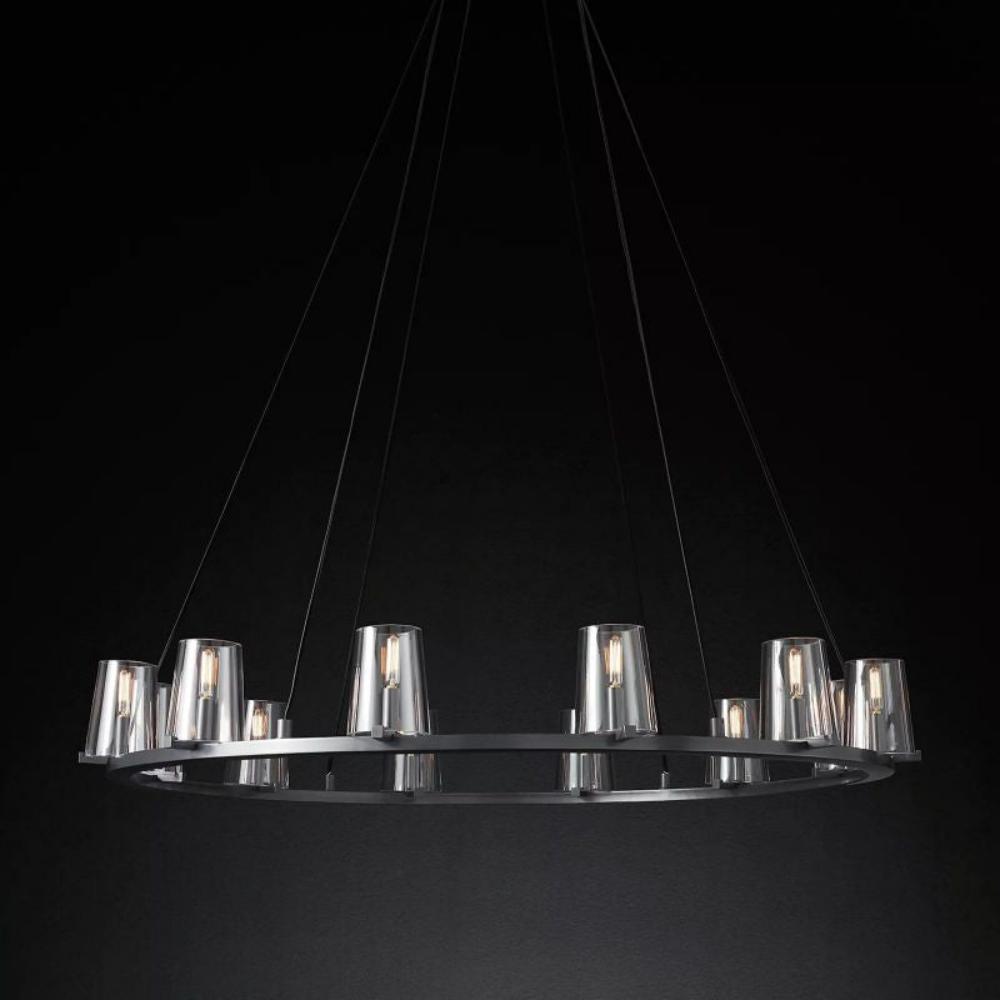 Pauillac Modern Glass Round Chandelier 48''