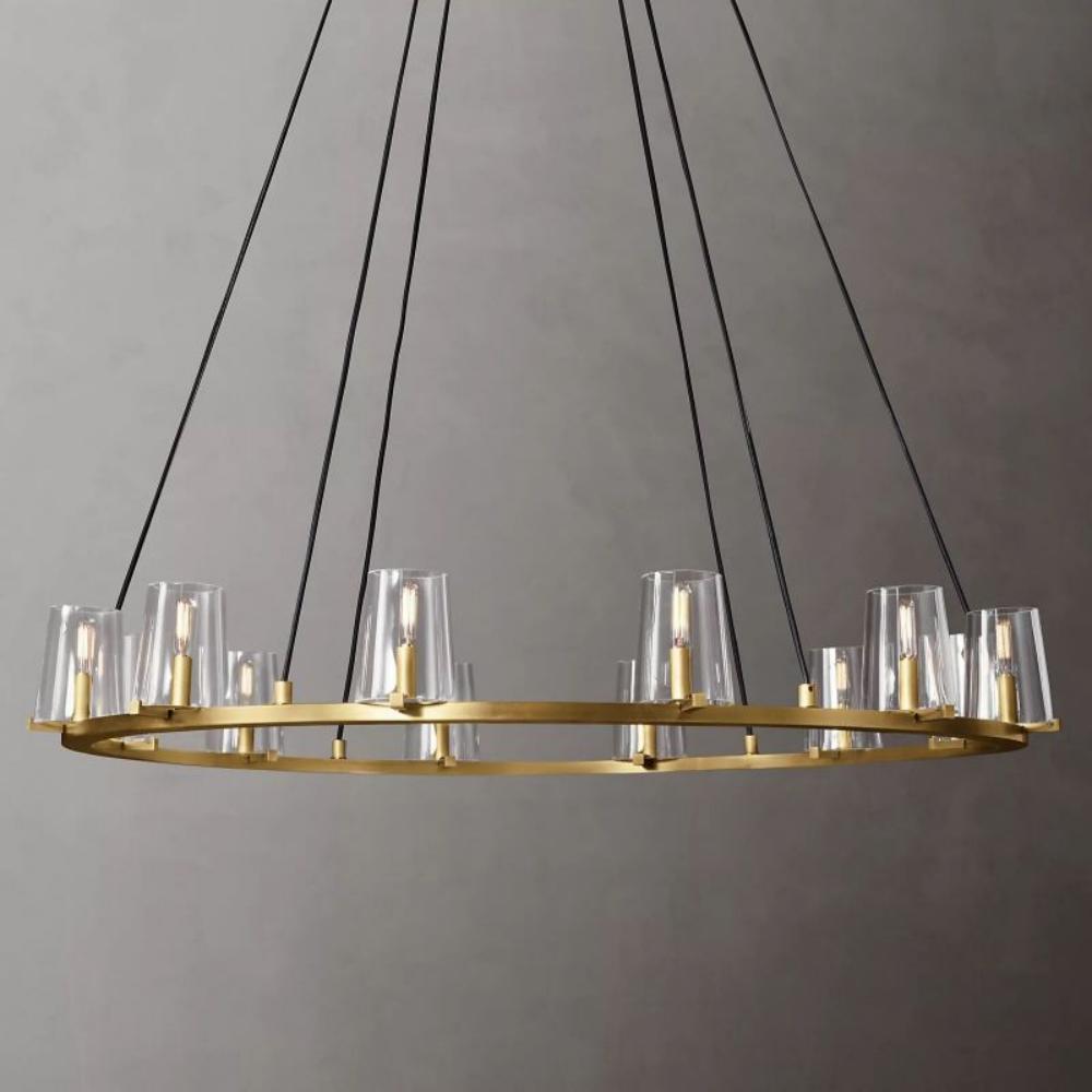 Pauillac Modern Glass Round Chandelier 48''