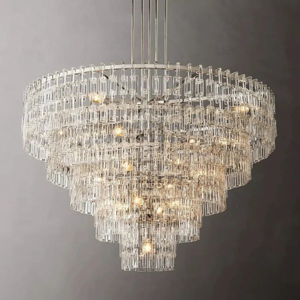 Marignans Tiered Round Crystal Chandelier Light