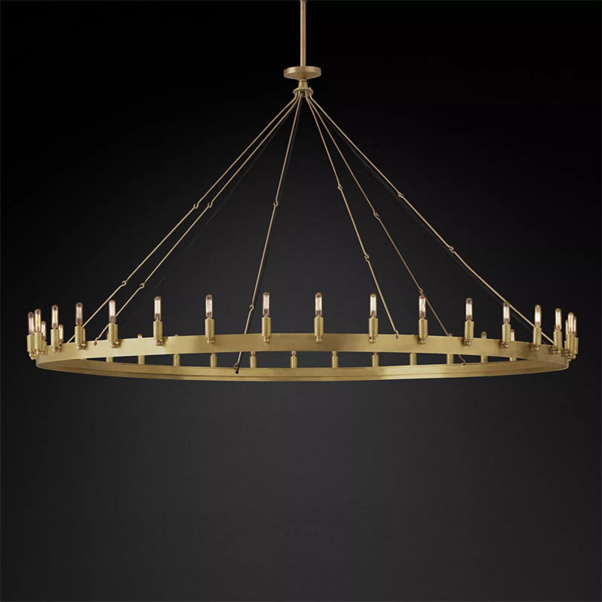 Camino Vintage Modern Round chandelier 73" 36-Lights