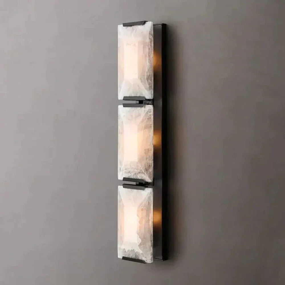 Harlowe Modern Calcite Triple Wall Sconce