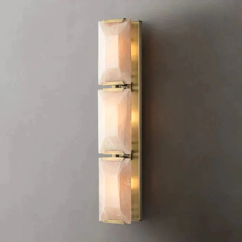 Harlowe Modern Calcite Triple Wall Sconce